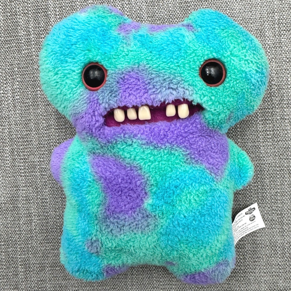 Fuggler Funny Ugly Monster Laboratory Misfits Old Tooth Teal and Purple 9 inch